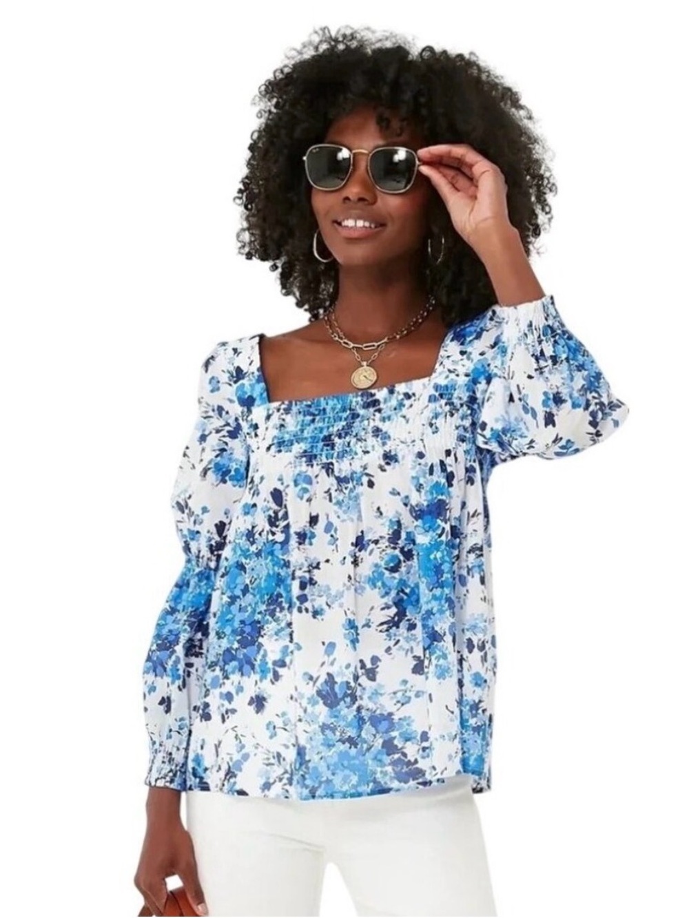 Tuckernuck Bluebell Meadows Tilly Top Blouse NWT XXS 2XS